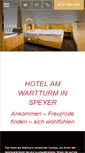 Mobile Screenshot of hotel-amwartturm.de